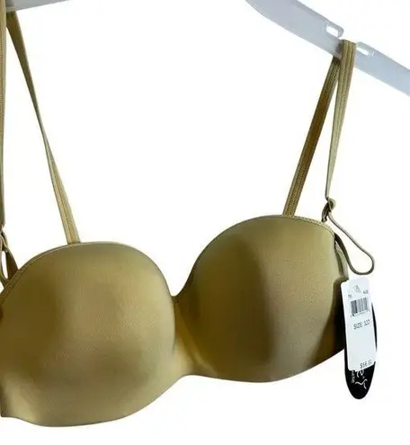 Le Mystere NEW Shameless strapless convertible bra L'image size 32 D Tan