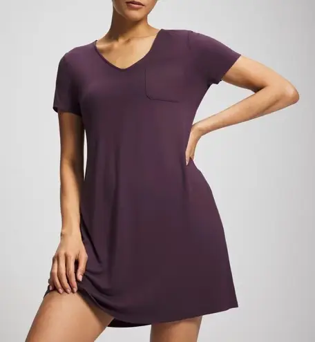 Soma Cool Nights Short Sleeve Sleepshirt Purple Medium NWT IN PACKAGE