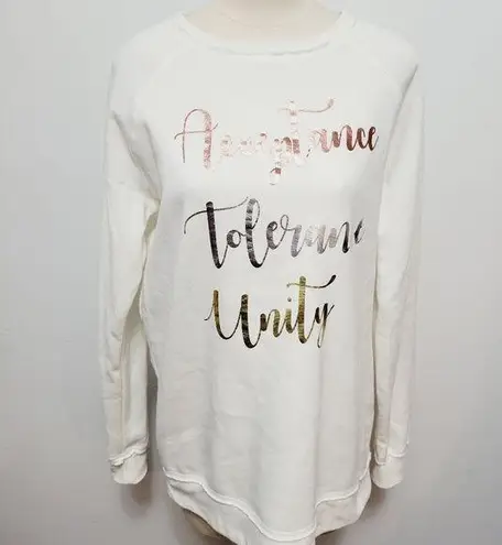 Joei & I inspirational graphic sweatshirt size large