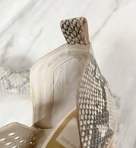 DV by Dolce Vit Sher Perforated Snakeskin Booties