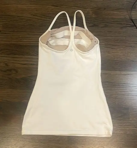 Lululemon  White Power Y tank