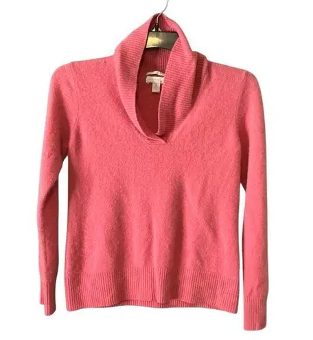 Charter Club Pink Cowl Neck Sweater Cashmere