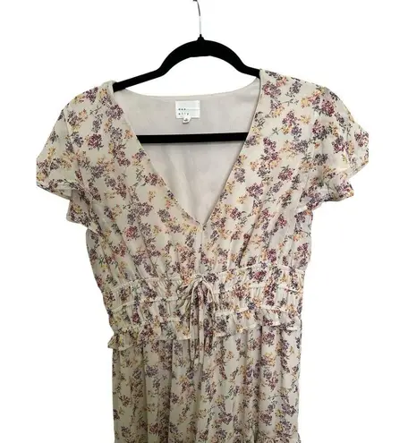 Dee Elly Floral Maxi Dress Size Medium Spring Summer Romantic