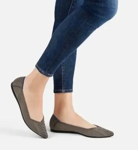 Rothy's RARE Walnut Python Point Flats