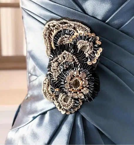 36.5 Enzoani Strapless Cocktail Mini Dress Sweetheart Neckline Size 6 New w/Tag $