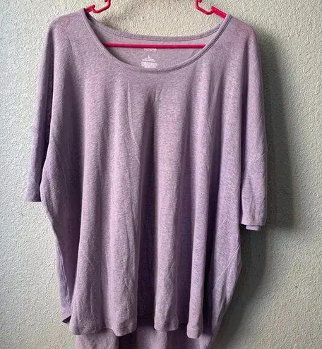 Sonoma  Shirt Women Large Purple Blouse work everyday casual Short Sleeve