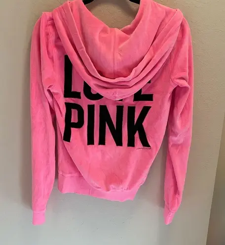 PINK - Victoria's Secret NWOT velour Victoria’s Secret Pink hoodie