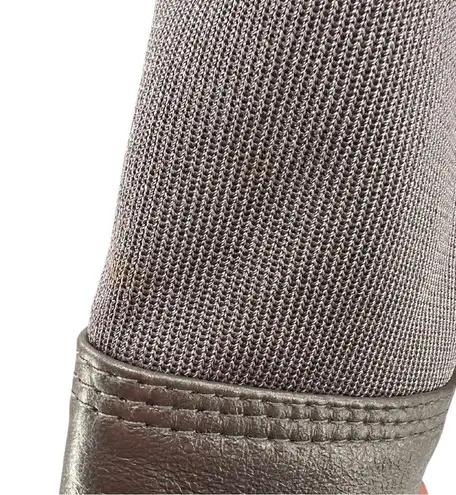 Peter Nygard Nygard leather trim nylon silver gray large button pewter jacket 2X plus knight