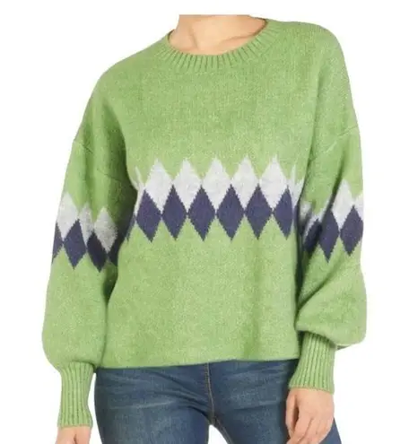 Coco + Carmen Cateline Sweater in Green, Sz L/XL