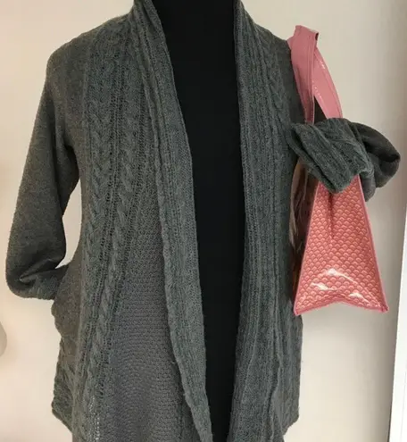 Knitted & Knotted Regan Cable Open Cardigan NWOT