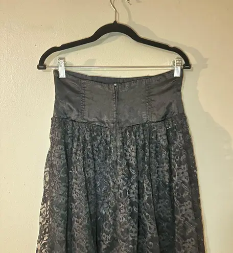 Flamingo Vintage Black Lace Corset Skirt Size 9/10