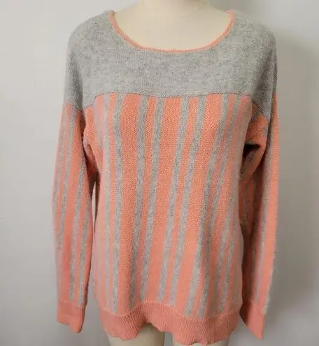 Love Riche  fuzzy striped angora blend striped sweater size large