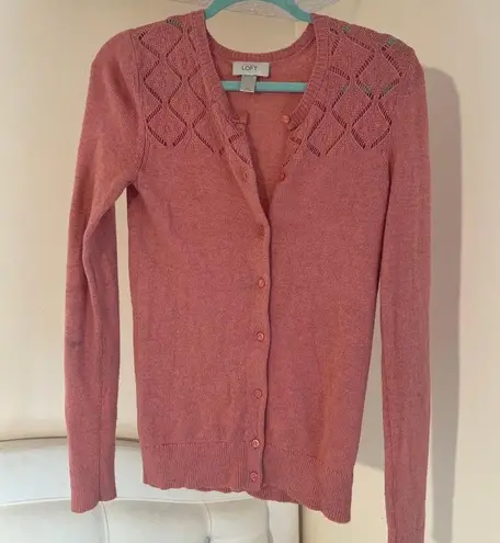 Loft Pink  Cardigan