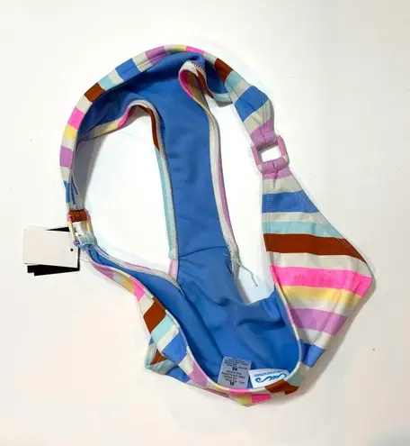California Waves multi striped bikini swim bottom
