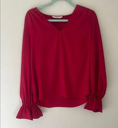 Amanda Uprichard  Bishop sleeved blouse.  Size Medium thumbnail 1