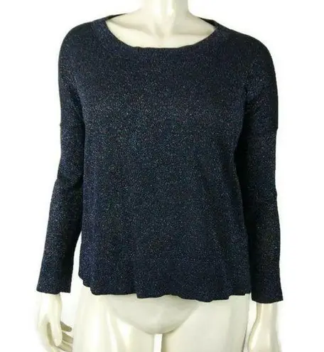 ZARA  Knit Sparkly and Shimmery Black Long Sleeve - Image 1