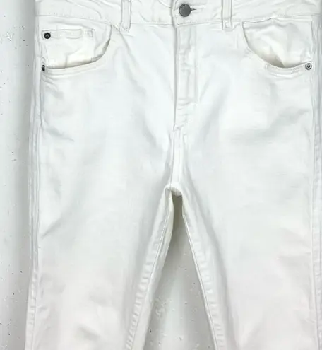 DL1961 Womens Patti High Rise Straight Jeans Donovan White Cotton Stretch 29