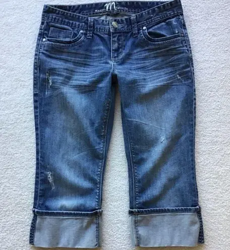 MADISON DENIM CAPRI JEANS SIZE 7/8 Blue