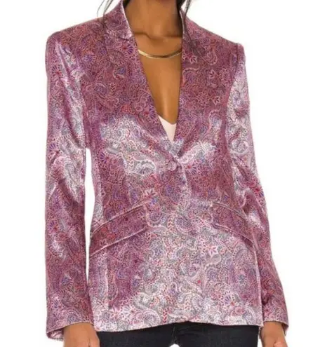 Cinq à Sept Cinq a Sept Estelle Paisley Satin Blazer