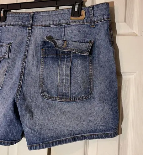 Zana Di Flat Front High Rise Denim Shorts 18