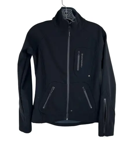 Horseware Ireland Soft Shell Black Jacket Size XS Riding Equestrian Flaw