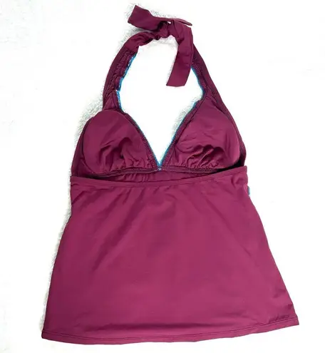 La Blanca Running Stitch Halter Tankini Swim Set Size 6