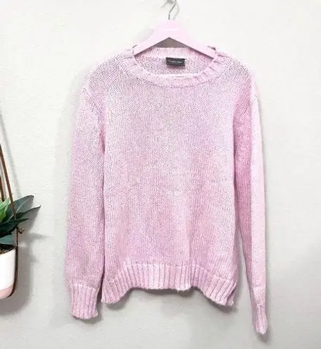 Wooden Ships  Paola Buendia Light Pink Crewneck Wool-Blend Sweater Size XS