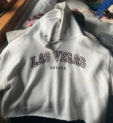 Las Vegas crop sweatshirt White Size M