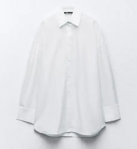 ZARA  Oversized Poplin Shirt