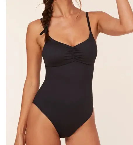 ANDIE The Symi One Piece Swimsuit Black size L NWT