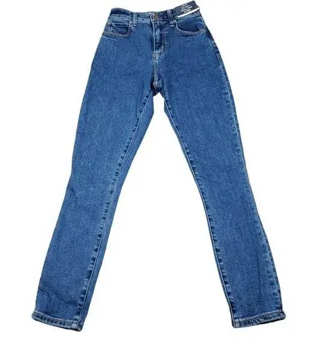 Abercrombie & Fitch Abercrombie Curve Love Super Skinny Ankle High Rise Stretch Size 23 000 Blue