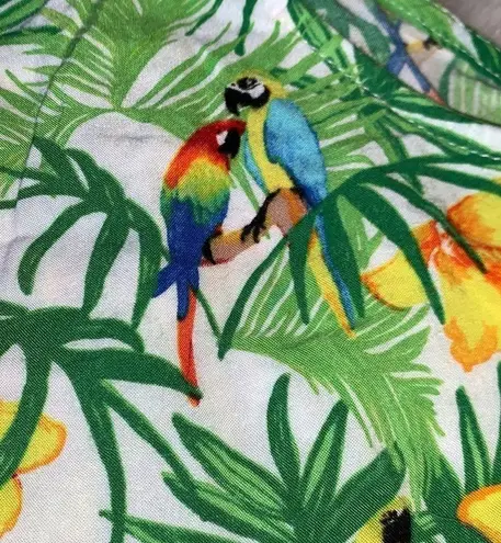 American Apparel  PARROTS IN PARADISE TROPICAL TOP