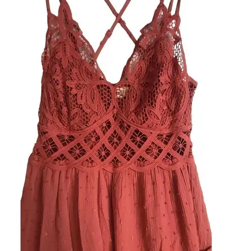 Brand New In Bohemian Burnt Orange Skater Dress Size S