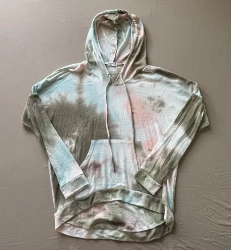 enti. Tie Dye Tunic Hoodie Sweater