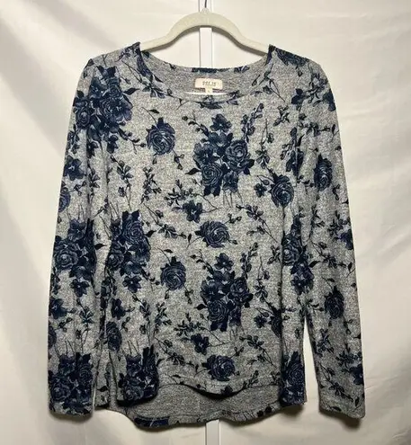 Per Se Women’s Floral Soft Long Sleeve Top