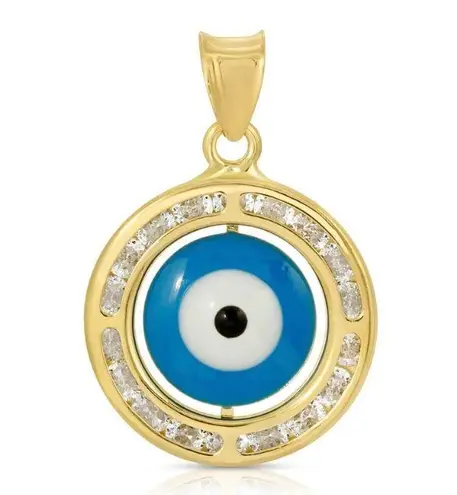 Tehrani Jewelry Evil Eye 14k Real Gold Pendant