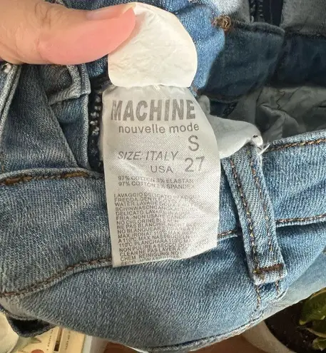 Machine Jeans Inc Women’s Machine Jeans Distressed Overalls