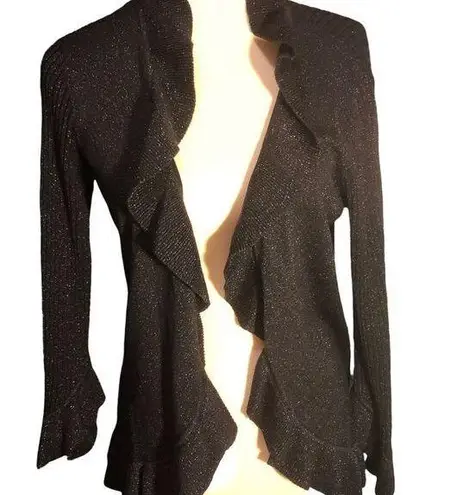 Nine West  black with gold flecks silk blend cardigan