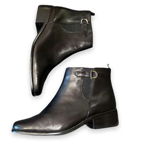 st. john's bay Leather Ankle Boots