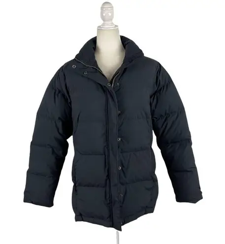 L.L.Bean  Black and Pink Puffer Feather Down Puffer Full Zip Ski Winter Jacket M - Image 12