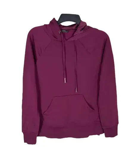 Athletic Works Deep Plum Soft Fleecy Inside Pullover Hoodie Wm XS 0-2