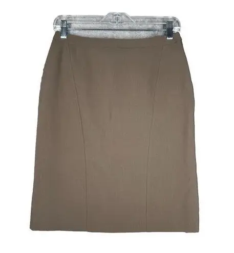 Giorgio Armani Skirt Womens 0 38 Brown Pencil Straigtht Classic Essential Career