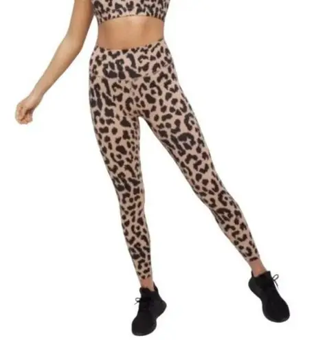 All Fenix Womens Camel Over Leopard Print Leggings High