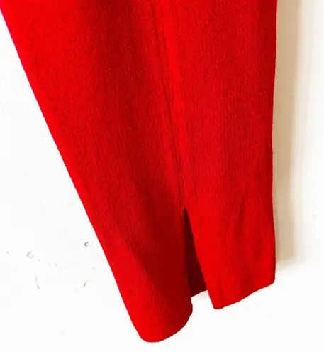 St. John Red Santana Knit Pants