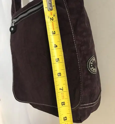 Kipling Dark Brown Nylon Medium Shoulder Bag