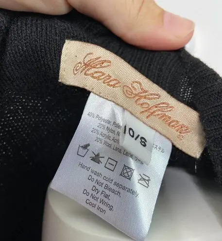 Mara Hoffman Striped Fringe Open Front Cardigan Knit One Size