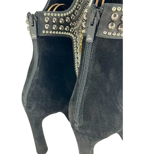 Christian Louboutin  Alix Bootic 100 Studded Suede Boots