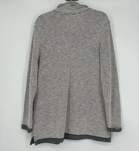 Jadelynn Brooke  1/4 Boyfriend Pullover Sweater Gray Knit Long Sleeve Size M