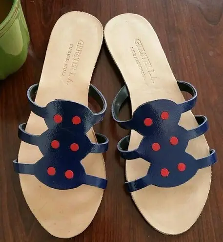 Greater LA leather sandal / flat /hand made in USA Size 6