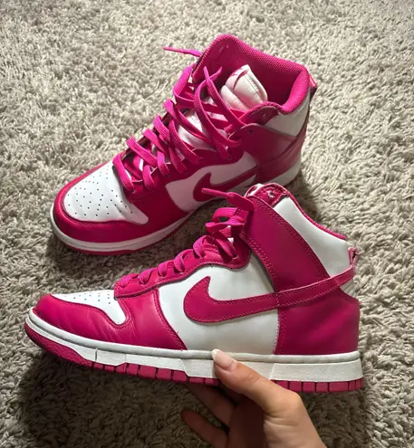 Nike Pink Prime Dunk Highs Womens Size 8